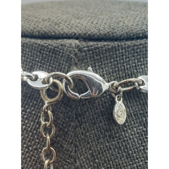 Premier Designs Necklace Silver Toned Chain Charms Natural Tones  32" - Picture 8 of 10